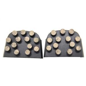 LAV46 프리미엄 품질 Lavina 다이아몬드 그라인딩 블록, 13 개의 라운드 바 세그먼트, 매우  수명, 콘크리