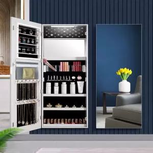 드레스룸 미러 미니 거울수납장 대형 전신 스탠드 수납 장롱 커튼 장농 오픈형 선반