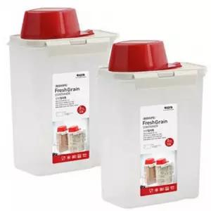 코멕스 바이오킵스 신선 1인 잡곡통 쌀통 2kg 2개