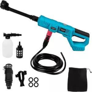 무선 압력 세척기 마키타 18V 1000PSI 휴대용 파워 6 in 1 노즐 폼 냄비 물 호스(배터리 없음)와