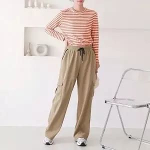 여성 밴딩 와이드핏 카고바지 골덴 스냅 팬츠 3색