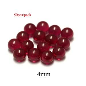 합성 커런덤 보석 스톤 루비 쿼츠 볼, OD 2mm, 4mm