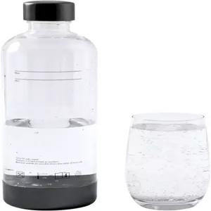 탄산음료 기계 탄산수 제조기(블랙 1팩)를 위한 그레이트위프 1L 스파클링 물병 재사용 가능한 BPA 프리