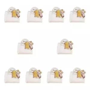 선물 포장 박스 10개 체크무늬 답례품 케이스 소형