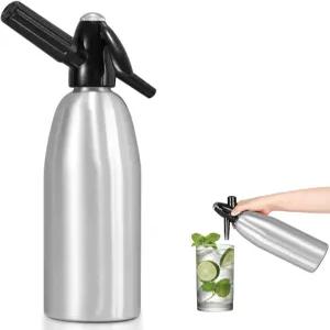 알리모타 소다 스트리밍 기계 - CO2 탱크가 있는 탄산수 제조기 및 칵테일 올인원 솔루션 실버