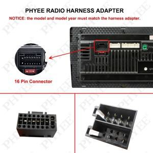 16 핀-ISO 케이블 어댑터 수 플러그 커넥터 배선 하네스 자동차 라디오 안드로이드 헤드 유닛 용 범용 액