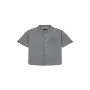 공용 컴포트 데님 반팔 셔츠_PKG2WC3710