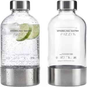 피짓 탄산음료 1L 병 2팩 가치 세트 소다스트림 및 대부분의 제조업체와 호환 BPA 프리 페트 재사용 가능
