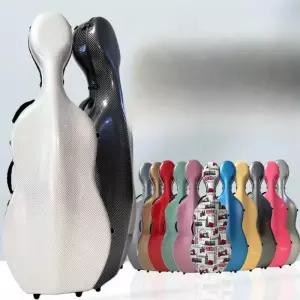 백팩형 첼로 하드케이스 4/4 4/3 첼로하드케이스 가방 하드 바퀴 패턴 방수 보관