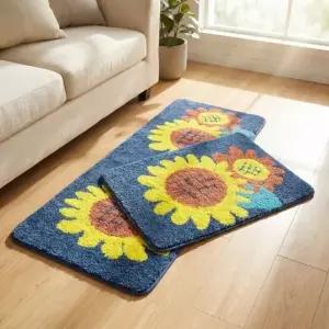 썬스퀘어 발매트 극세사 다용도 현관 주방 싱크 러그 욕실 거실 화장실 해바라기 매트 미끄럼방지