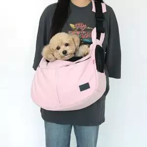 강아지 외출 대중교통 이동가방 애견 슬링백 M 이동가방 이동장 강아지가방