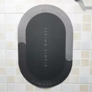 (색상 블루그레이 소)현관 주방 욕실 화장실 발매트 빨아쓰는 규조토 매트