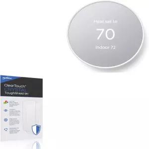 구글 네스트 온도 조절기와 호환되는 박스웨이브 스크린 프로텍터 - 클리어터치 크리스탈 터프쉴드 9H 2팩