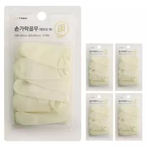 손가락골무 (엠보싱 대) x(5개) 사무 핑거넵 고무골무 고무골무 라텍스골무