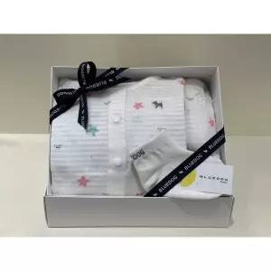 [블루독베이비](마산점)(WH)스타피쉬 반팔 내의.양말세트(46370-054-14+46114-810-14)