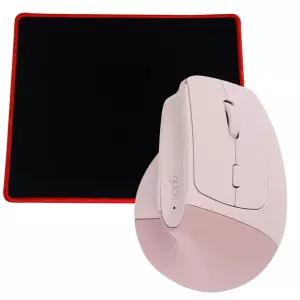 (정품) 지클릭커 오피스프로 버티컬 도톰스콘 OP80 무소음 블루투스 무선마우스 with PAD 핑크