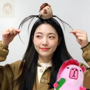 행마트 카피바라 머리띠 캐릭터머리띠