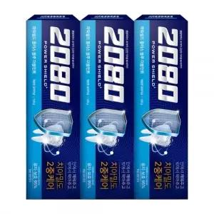 2080 파워쉴드 플러스 블루 더블민트 치약 120gx3개입
