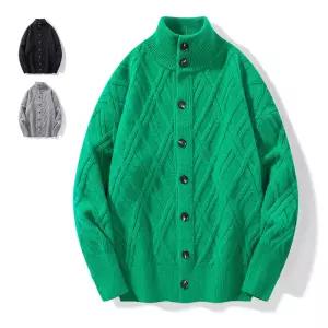 남성가디건 가을 패션 트위드 싱글 니트 도톰 심쿵돌직구
