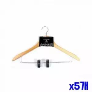 [생활] 겸용 옷걸이 원목 상의 바지걸이