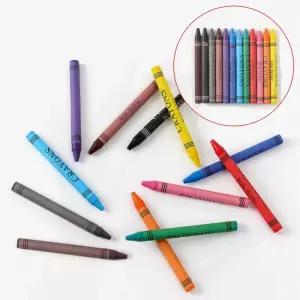 어린이 유아용 크레파스 손에 안묻는 크레용 12색 10cm