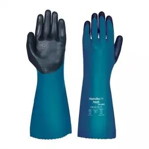 안셀 알파텍 04-005 PVC 니트릴 내화학 장갑 38cm