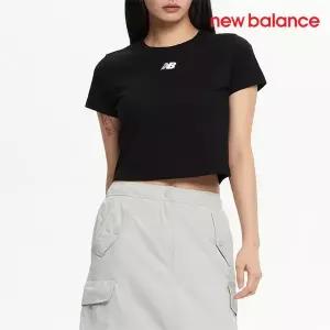 [뉴발란스] 여성용 반팔티 /g7- NBNEFCO312 19 / W 에센셜 중앙로고 반팔티 (SLIM)
