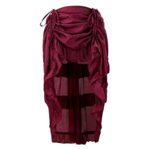 차미안 여성 스팀펑크 고딕 하이 로우 스커트 사이버펑크