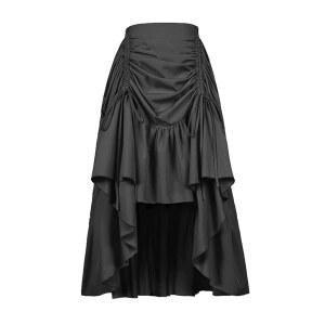 Qosivfey 여성 롱 드레스 고딕 스팀펑크 빅토리아 르네상스 로우 스커트 하이