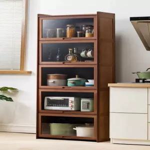 원목 카페형 진열장 접시장 수납장 주방 컵진열장 서랍형