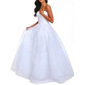 우리오 후프리스 페티코트 크리놀린 A라인 슬립 언더스커트 웨딩드레스