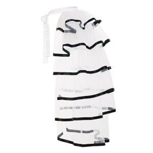 스팀펑크 스파클 시퀸 툴레 투투 버슬 6겹 스커트 오버스커트 벨트 타이온