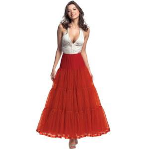 체리 러브 롱 페티코트 발목 길이 풀 슬립 웨딩드레스 크리놀린 언더스커트