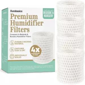 듀라베이스 필터 - 4팩 캐노피 침대 옆 교체와 호환 물 미네랄을 포집하도록 설계된 우드 펄프 종이 약