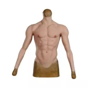 가짜 근육옷 남성 분장 몸짱 복근 실리콘 티셔츠 반팔 코스튬 의상 근육