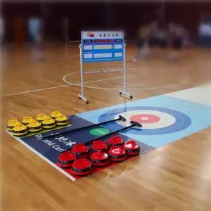 표준 컬링트랙 크기 아이스게임 그라운드 볼링 멀티플레이어 시뮬레이션 세트 스포츠
