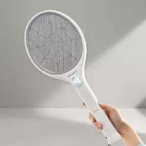 ( )강력한 순간전압 휴대용 무선 전기 모기채 해충 박멸 파리채