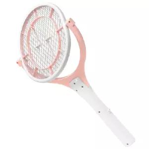 ( )BS 전기 파리채 모기채 90도 회전 LED Sik A 전자 해충퇴치 벌레 캠핑