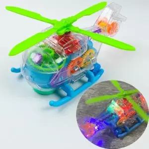 (옵션 랜덤)어린이날 선물 크리스탈 기어 헬리콥터