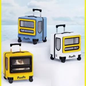 강아지 이동가방 펫 여행가방 반려동물캐리어 바퀴형 소형견 외출용 고양이 외출가방