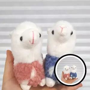 미니 알파카 키링 인형 미니인형, 알파카, 키링, 솜인형, 백꾸미기, 소품, 뽀글이, 인형, 컬러인형, 귀여운 인형