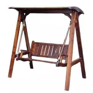 정원용 그네 나무 원목 마당 야외 흔들의자 조립식 우드 스윙 놀이기구