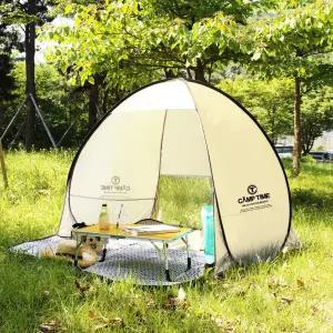 캠프타임 3부터 4인용 원터치 그늘막텐트 비치텐트 UV차단 생활방수 ST