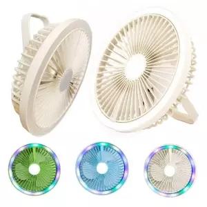 ( )LED 랜턴 선풍기 캠핑용 휴대용 탁상용 데스크 선풍기 사무실