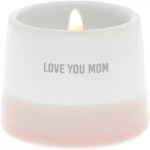 파빌리온 선물 회사 러브 유 엄마 2온스 소이 왁스 양초 청록색 홀더 공개 계모 입양 날