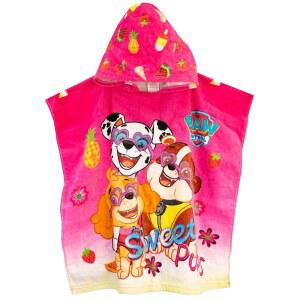 패트롤 여아 후드 폰초 타월 사이즈