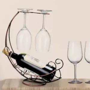 와인잔랙 와인랙 문라잇 와인잔걸이 브론즈 l 와인진 와인렉 원목와인랙