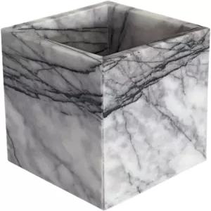 스톤플러스 내추럴 마블 스퀘어 보관 용기 캔들/펜/선디 용품용 빈 홀더 컵 라일락