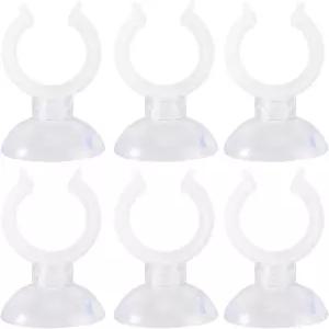 크리스마스 설날 축하를 위한 6팩 양초 홀더 클램프 창문 흡입 컵 20mm