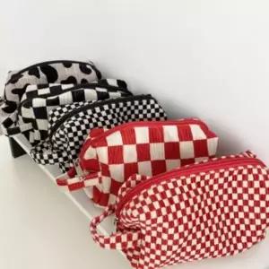 화장품 벨벳 가방 파우치 여성 소형 벨벳 패션 파우치 여행용